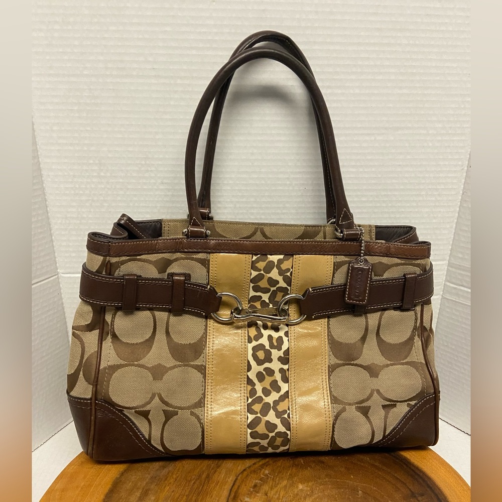 COACH Hampton Cheetah JO851 Handbag